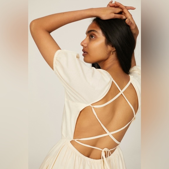 Pamela Love x RTR | Cream Embroidered Midi Dress size M - Picture 4 of 5